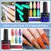 Lavender Violets 42 Pcs Gel Nail Polish Kit Set - 36 Colors + 6 Base Top Coat - Glossy Matte Diamond Shine Glow in the Dark - Nail Art C950 - Buy Online on GoSupps.com