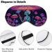 Sleep Eye Masks Blacklight Skull Colorful Sleep Eye Mask & Blindfold with Elastic Strap/Headband for Women Men Sleep Travel Nap - Buy Online on GoSupps.com