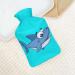 Blue Shark Hot Water Bottle with Plush Cover | Hand Warmer for Adults & Kids - 26.5x15.3cm - International Shipping Available - Buy Online on GoSupps.com