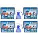 Bold All-in-1 Pods Laundry Washing Capsules 13capsules Built in Lenor Softener Spring Awakening Scent case of 4 pack+ Our Gift for You: Organza Small Bag