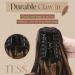 TESS Claw Clip in Ponytail Hair Extensions 12 Inches Curly Wavy Extension with Sandy Blonde Highlighted Extensions for Women 110g Golden Caramel Mix Chocolate Brown - Buy Online on GoSupps.com