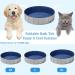 Foldable Dog Pool Collapsible Dog Bathtub Kids Pool for Backyard Plastic Bath Tub Duck Pond Bathing and Swimming Wading Pool for Pet Kiddie Baby Toddler Doggie Cat (Grey 80CM) 80CM Grey - Buy Online on GoSupps.com