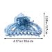 Transparent Blue Large Resin Hair Claw Clip for Women - Stylish Hair Accessories for Every Occasion - Buy Online on GoSupps.com