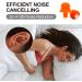 Silicone Soft Ear Plugs for Side Sleepers - 32dB Noise Reduction, Reusable Washable - 3 Pairs for Sleep, Work, Study, Snoring, and Travel | Orange - Buy Online on GoSupps.com