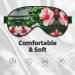 Hibiscus Flowers Print Double-Sided Eye Mask Soft and Light Blocking for Enhancing Sleep Quality - Buy Online on GoSupps.com