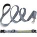 Personalized Reflective Dog Collar & Leash Set - Tagme XS Gray 1.5m Double-Sided Leash for Small Dogs - International Shipping Available - Buy Online on GoSupps.com