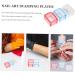 minkissy 15 Sets Nail Print Pegboard Kit Nail Stamper French Tip Nail Kits Nails Kits Clear Stamper Nail Plate Jelly Gel Pad Silicone Stamper Nail Art Stamper Kids Gel Tool Plastic Manicure - Buy Online on GoSupps.com