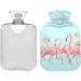 2L Heat Bottle for Pain Relief - Warm-Up Bag for Shoulders Neck & Cramps - Cute Pink Flamingos & Ducks Design - Buy Online on GoSupps.com