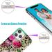 ARSTVEC iPhone 13 Pro Max Protective Cover | Glitter TPU Case for Women - Pink Flower & Leopard Patterns - Buy Online on GoSupps.com