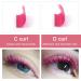 Buy Cris lashes Pink Self-Fan Eyelash Extensions | Ombr Pink 0.07 D Curl 13mm Colored Silk Lashes | International Shipping - Buy Online on GoSupps.com