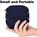 Menstrual Pad Bag with Zipper | Ladies Napkin & Tampon Pouch for Women & Girls - Navy Blue - Buy Online on GoSupps.com