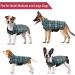 Kuoser Reversible Waterproof Dog Winter Coat - British Style Plaid, Warm & Cozy Jacket for Small Medium Large Dogs (Medium, Green) - Buy Online on GoSupps.com