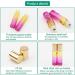 Rowiz 10pcs Essential Oils Roll on Bottles 10ml Refillable Empty Glass Rollerball Bottles with Golden Cap Perfect for Homemade Perfume Fragrance Aromatherapy Oils Yellow Rose Gradient - Buy Online on GoSupps.com