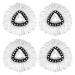 4 Pack EasyWring Spin Mop Head Replacement - Mop Replace Head Compatible with O Cedar, Microfiber Spin Mop Refills, Mop Replacements Easy Cleaning Spinning Head, Spin Mop Refill for Floor Cleaning