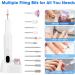 Cordless Nail Drill Electric Nail Files Kit with Dual Charge Ports 3 Speeds Professional Rechargeable Nail File Set Portable Electric Manicure and Pedicure Set for Shaping/Polishing/Removing Callus - Buy Online on GoSupps.com