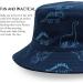 XIAOHAWANG Baby Boy Dinosaur Bucket Hat - Navy, 2-4 Years | Infant Toddler Summer Beach Cap - Buy Online on GoSupps.com