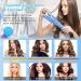 Automatic Curling Iron Auto Hair Curler Wand with Large Rotating Barrel & 4 Temps & 3 Timers Large Display Curling Iron with Dual Voltage Auto Shut-Off Fast Heating for Hair Styling Blue - Buy Online on GoSupps.com