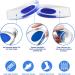 Silicone Gel Heel Cup Liner for Plantar Fasciitis & Heel Pain - Achilles Tendon Treatment & Shock Absorbing Support | Medium/Small - Buy Online on GoSupps.com