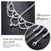 Jovono Rhinestone Head Chain Set-1: Silver Bridal Boho Hair Jewelry for Women and Girls - Buy Online on GoSupps.com