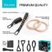 Vulken Adjustable Wooden Gymnastic Rings with Numbered Straps - 1.1'' Olympic Rings for Core Workout and Bodyweight Training | Home Gym Rings 1600lbs - Buy Online on GoSupps.com