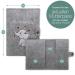 Cozy Racoon Personalized Elephant Mutterpass Cover | Felt Made in Germany | Ideal Gift for Pregnant Mothers with Pockets for Insurance & Ultrasound Images - Buy Online on GoSupps.com