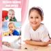 Qinren 5-Piece Sensory Chewing Chains Set - Food-Safe Silicone Oral Motor Bite Rings for Kids - Anxiety Relief & Biting Needs - Pink & White - Buy Online on GoSupps.com