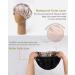 YANIBEST Extra Large Waterproof Shower Cap for Women & Men - Reusable Satin Bonnet for Long Hair, Braids (Black) - Buy Online on GoSupps.com