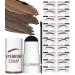 ALLROSE Eyebrow Stamp Stencil Kit - Eye Brow Stamping Kit, One Step Brow Stamp Kit, 20 Brow Stencils and Stamp Kit, Waterproof Perfect Eyebrow Kit, Easy to Use, Brown