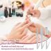 3 Piece Nail Carbide Drill Bit Set - 5-in-1 Tapered Cone Shape Bits for Acrylic Nails - Professional Silver Finish - 3/32 Inches - Buy Online on GoSupps.com