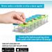 Sagely Smart XL Weekly Pill Organizer - AM/PM Twice a Day Pill Box with Free Reminder App - 7 Day Travel Containers - Blue/Green - Buy Online on GoSupps.com
