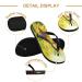 Mnsruu Sunny Sunflower Blossom Oil Painting Flip Flops - Stylish Sandals & Home Slippers for Men & Women | Perfect for Travel Spa & Bedroom - Buy Online on GoSupps.com