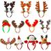 amangul Christmas Headband Reindeer Antler Santa Snowman Hair Hoop Holiday Headpiece(A) - Buy Online on GoSupps.com
