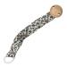 Piccolila baby pacifier chain - pacifier band made of organic cotton - pacifier strap with wood clip and BPA -free silicone ring - suitable for almost all pacifiers - individual designs (Flower Meadow)