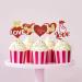 Keaziu 24 Pack Happy Valentine's Day Cupcake Toppers I Love You Heart Cupcake Picks Love Cupcake Toppers for Wedding Proposal Engagement Bridal Shower Sweet Love Theme Party Cake Decoration Red 4 - Buy Online on GoSupps.com