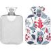 NAANLE Cartoon Owl Water Bottle - 1L Transparent Hot & Cold Therapy Bag for Pain Relief Hand & Foot Warmer - Buy Online on GoSupps.com