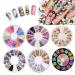 DIY Glitter Nail Rhinestones Set - Nail Art Kit with Dotting Tool, Water Transfer Sticker, Decal, Tape Striping, Sanding File - Beauty Accessories for Nails (Style 2) - Buy Online on GoSupps.com