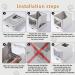 Stainless Steel Cat Litter Box with Sifting Lid Foldable Extra Large Cat Litter Box Enclosure Front Entry&Top Exit Covered Toilet with Drawer Hidden Metal Kitty Litter Box with Scoop Brush Grey Grey Large - Buy Online on GoSupps.com