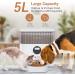 5L Automatic Cat Feeder for Cats Dogs - Programmable Smart Timed Dispenser with Portion Control and Voice Recorder - 4 Meals per Day - Buy Online on GoSupps.com