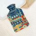 Ethnic Hot Water Bottle with Plush Cover - Hand Warmer for Adults & Children | 26.5x15.3cm - Perfect for Winter Comfort - Buy Online on GoSupps.com