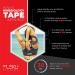 FlexU Kinesiology Tape - Ultra-Wide 3 or 4 Pre-Cut Y Shape Tape for Lower Back and Shoulder Pain Relief (2 Rolls, Black) - Buy Online on GoSupps.com