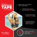 Buy FlexU Kinesiology Tape - 140 Pre-Cut Strips & Continuous Roll Ultra-Thin Hypoallergenic Latex-Free Sports Therapy for Muscle & Joint Support - Knee Shoulder & Back Long Lasting Black - Buy Online on GoSupps.com