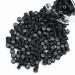 Vlasy 200 Pcs Silicone Micro Rings for I Tip Hair Extensions 4mm Micro Nano Beads Micro Links Hair Beads (Black) Micro-4mm-200Pcs Black
