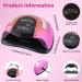 Buy Gel UV LED Nail Lamp - 268W High Power 4 Timer Settings & Auto Sensor for Professional Manicure - Buy Online on GoSupps.com