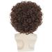 ANOGOL 5Pcs Set Afro Wig for Men - Short Brown Curly Disco Wigs for 70's & 80's Costumes - Perfect for Halloween or Cosplay Party - Buy Online on GoSupps.com