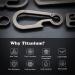 Green Beret Tactical Titanium Carabiner Keychain Clip Minimalist Keychain Key Clip EDC Quick Release Hooks TKC02B - Buy Online on GoSupps.com