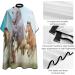 Horses in Dust Professional Hair Cutting Cape - Salon Barber Apron with Snap Closure for Hairdressing - Buy Online on GoSupps.com