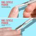 FANDAMEI Nail Cuticle Softener & Remover Set | Professional Manicure Pedicure Kit with 12ml Softener, Nippers, Pusher - Buy Online on GoSupps.com