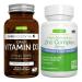 Daily Vitamin D3 + Zinc Complex Vegetarian Bundle 365 2000iu Vitamin D3 Tablets + 25mg Chelated Zinc Picolinate & Bisglycinate with Copper by Igennus