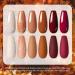 UR SUGAR 6-Piece Autumn Winter Gel Nail Polish Set - Nude, Caramel, Pumpkin, Burgundy, Red, Orange Glitter - Halloween Christmas Gifts - Soak Off Gel Nail Art Manicure Kit - Buy Online on GoSupps.com