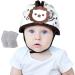 Orzbow baby helmet breathable baby head protection for crawling and walking adjustable baby security helmet anti-collision ultra light high-quality cotton and Eva (brown lion)